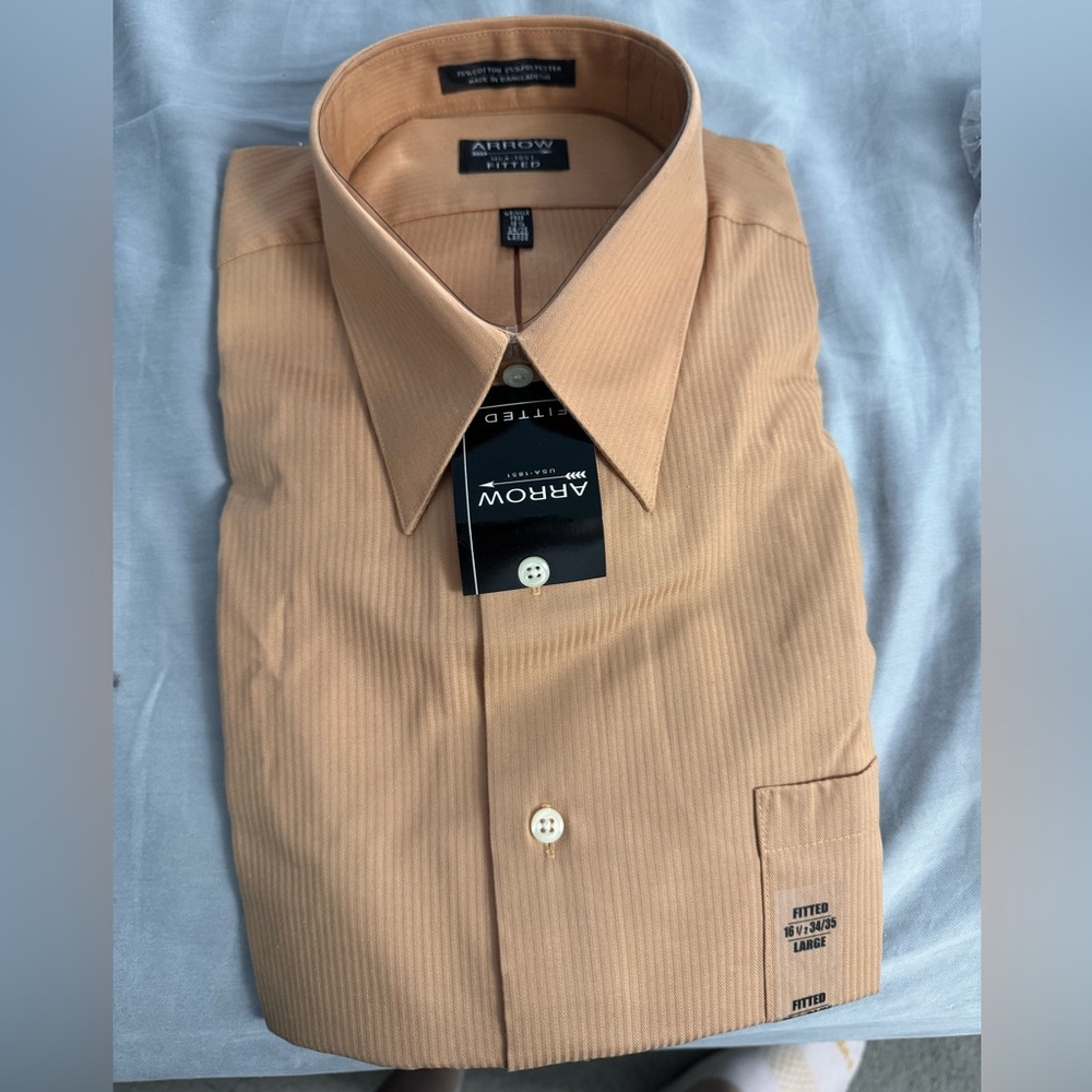 Men’s Tan Button down